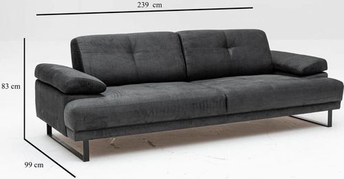 купить Диван Trendy Mustang Antracit 99x83x239cm, extensibila (3 locuri) в Кишинёве 