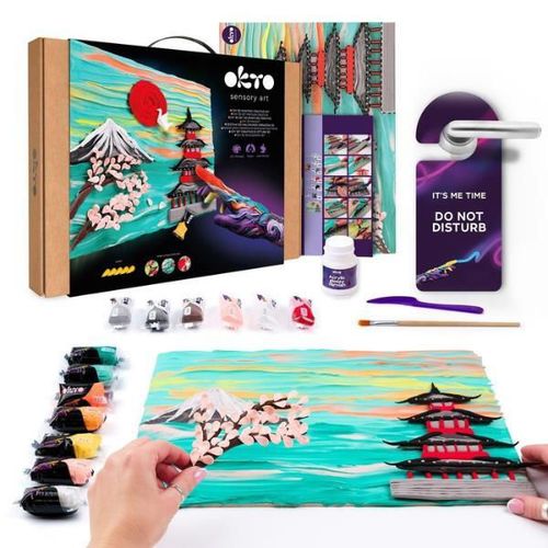 купить Набор для творчества Okto 10042 Tablou 3D cu plastilină ușoară 30x40сm, Japonia в Кишинёве 