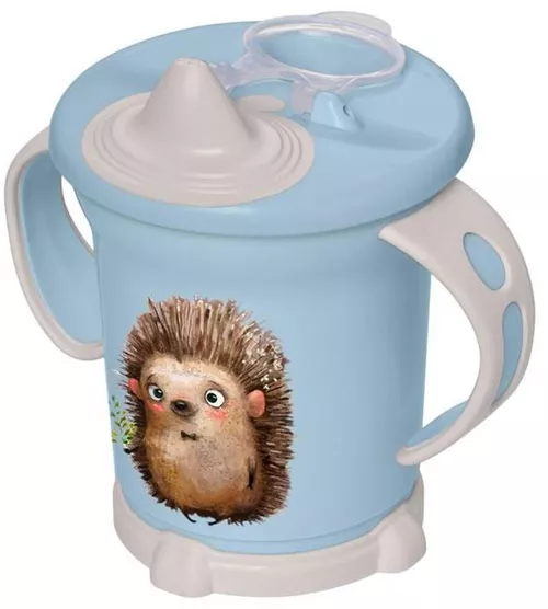 купить Поильник Бытпласт 45679 Пластишка 270ml с ручками голубой в Кишинёве 