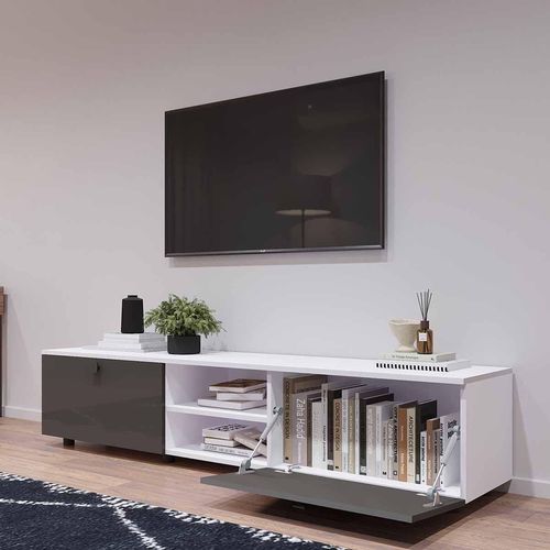 купить Тумба напольная для TV Mobildor-Lux ZEN (220x35x38H cm) PAL 8681, MDF SL-09 в Кишинёве 