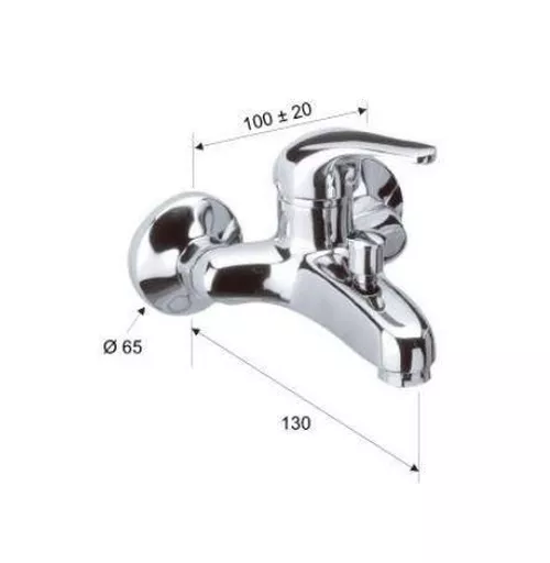 купить Смеситель для ванны Remer Kiss 05 в Кишинёве 