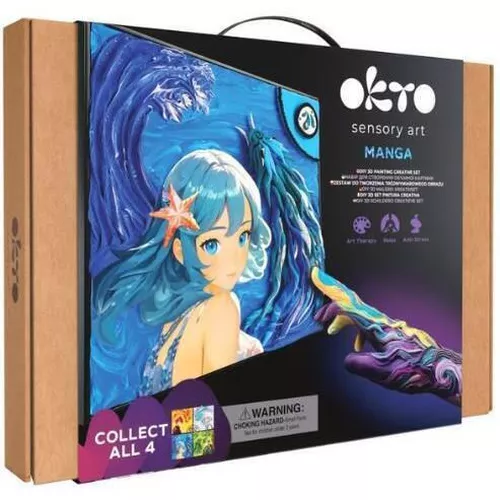 cumpără Set de creație Okto 20037 Tablou 3D cu plastilină ușoară 29x29сm Manga, Apă în Chișinău 
