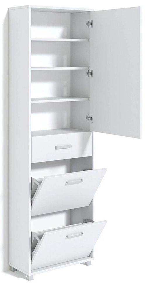 купить Полка для обуви Fabrik Home №04 Пенал-обувница белый ясень в Кишинёве 