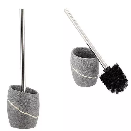 купить Ёршик для унитаза Tendance 55716 Novara с подставкой, серый, полирезин в Кишинёве 