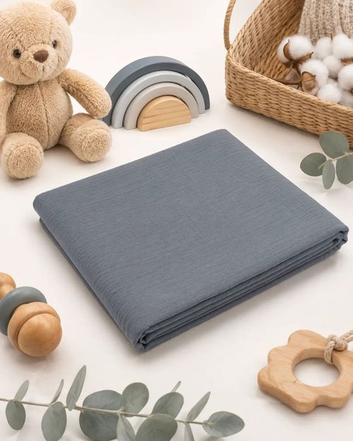 cumpără Accesoriu pentru înfășat PernaMea Fasa Muselina 2str 110x110cm Denim (PM.101559/3) în Chișinău 