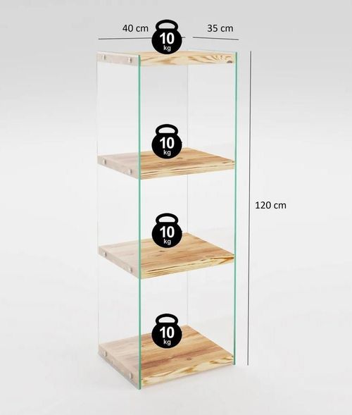 cumpără Raft de birou Trendy Niagara R303 40x120x35cm, raft de carti în Chișinău 