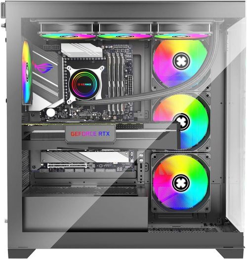 купить Корпус для ПК Xilence X818.ARGB Xilent Gleam, ATX Case, without PSU в Кишинёве 