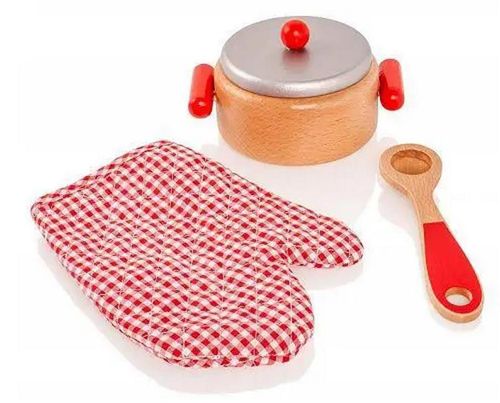 купить Игрушка Viga 50721 Cooking Tool Set -Red в Кишинёве 
