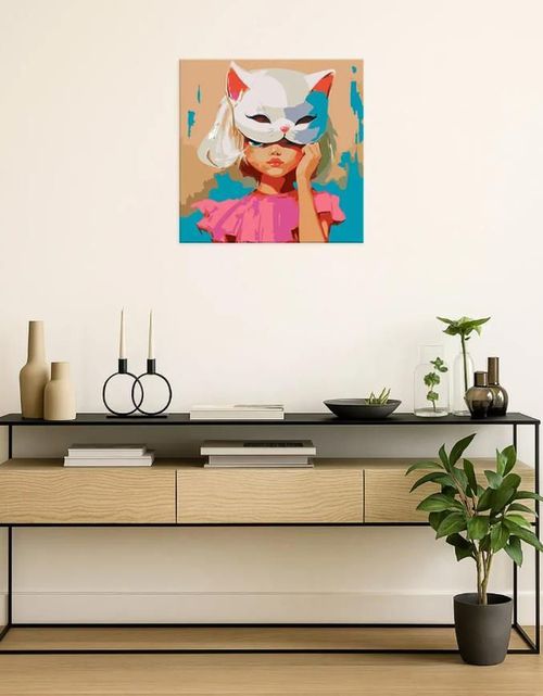 купить Картина по номерам Ideyka (KHO8541) Meow, 50х50 в Кишинёве 