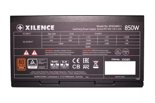 cumpără Bloc de alimentare PC Xilence XP850MR11 (XN089), 850W, Performance A+ III Series în Chișinău 