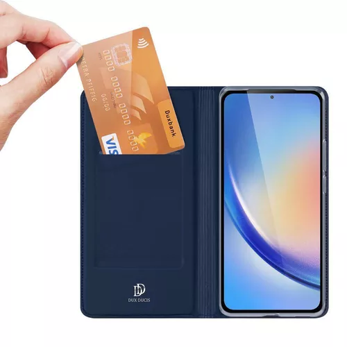 cumpără Husă pentru smartphone Dux Ducis Flip SkinPro Samsung A35 5G, Blue în Chișinău 