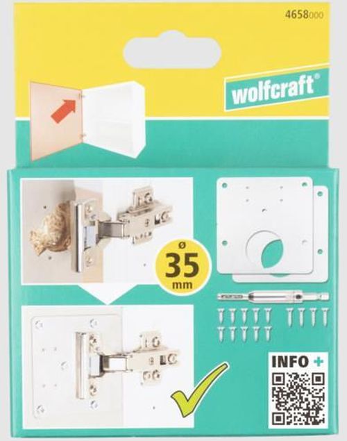 cumpără Set de unelte de mână Wolfcraft Set de reparatii balamale pentru mobilier 17buc 4658000 în Chișinău 