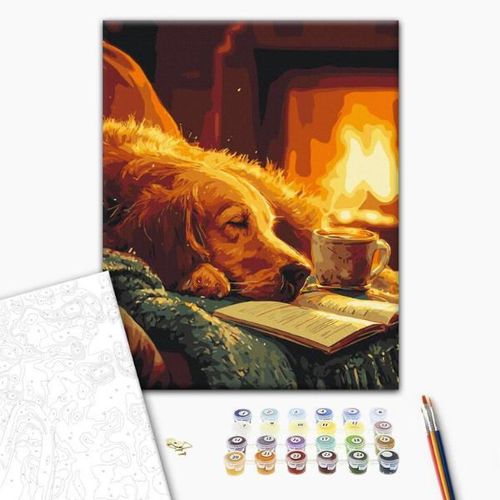 купить Картина по номерам BrushMe BS54487 40x50cm (în cutie) Căldura serii в Кишинёве 