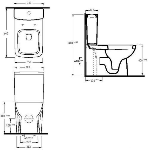 cumpără Vas WC Ege Vitrifye TYANA (72413) în Chișinău 