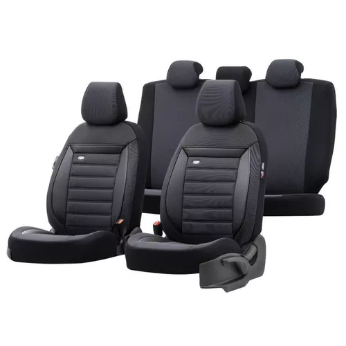 cumpără Husă pentru auto Pigeon Set OTOM Prestige 2+1 negru/rosu PRS-731 în Chișinău 