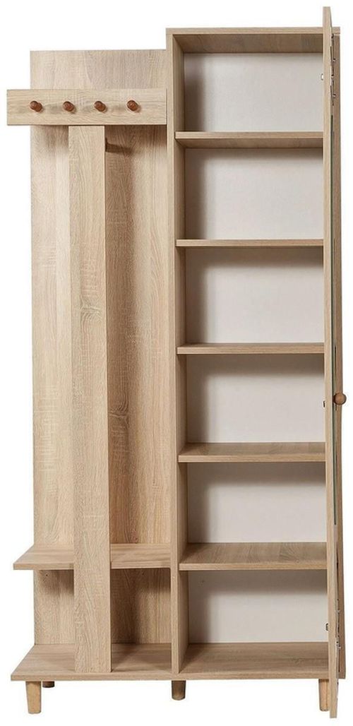 cumpără Mobilă pentru antreu Trendy Garmanto 90-220, Stejar Sonoma, 90x192x36cm (GTR005932) în Chișinău 