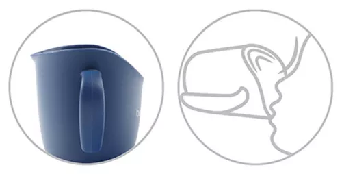 cumpără Cană cu pai BabyOno 1463/03 Cana pentru incepatori (albastru deschis) în Chișinău 