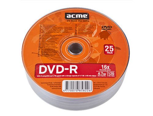 купить ACME DVD-R 4,7GB 16X 25pack shrink в Кишинёве 