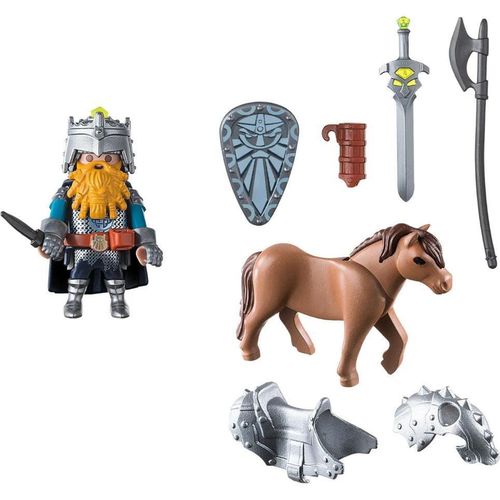 купить Конструктор Playmobil PM9345 Dwarf Fighter with Pony в Кишинёве 