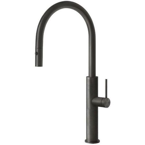 купить Смеситель кухонный Gessi 60026-707 Gessi 316 Black Metal Brushed PVD в Кишинёве 