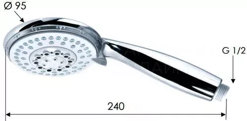 купить Душевая лейка Remer 318F4X в Кишинёве 