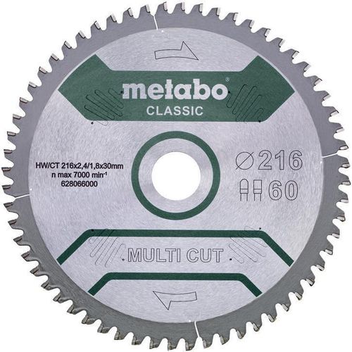cumpără Disc de tăiere Metabo 628655000 Panza ferastrau circular Multi CUT classic FZ/TZ 216x30 în Chișinău 