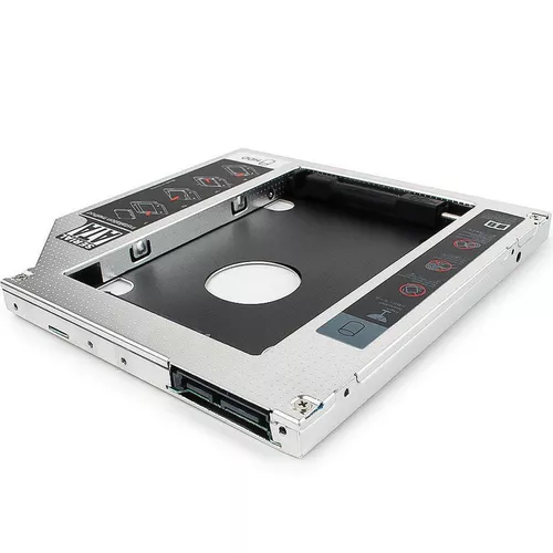 cumpără Caddy Gembird MF-95-02 Universal SATA 3.0 2nd HDD 12.7mm For 2.5 SSD Case HDD Enclosure With LED For Laptop DVD CD ROM (Adaptor pentru instalarea dispozitivelor de 2,5" într-un compartiment de unitate pentru laptop de 9,5 mm, plastic, metal) în Chișinău 