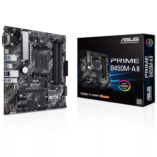 купить Материнская плата ASUS PRIME B450M-K II AMD B450, AM4, Dual DDR4 4400MHz, PCI-E 3.0/2.0 x16, HDMI/DVD-D/D-Sub, USB 3.1, SATA RAID 6Gb/s, M.2 x4 Socket, SB 8-Ch., GigabitLAN, LED lighting, (placa de baza/материнская плата) в Кишинёве 