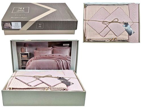 купить Домашний текстиль Promstore 57066.4 Lenjerie de pat 2pers NewHome Pike Pink 100% bumbac в Кишинёве 