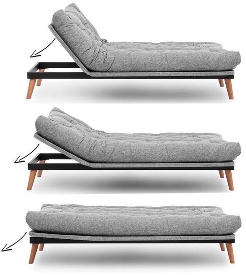купить Диван Trendy Saki Gri deschis, extensibila (3 locuri) в Кишинёве 