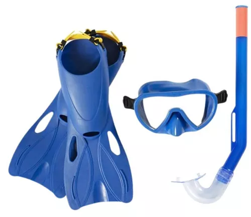 купить Аксессуар для плавания Bestway 25039BW Set de înot (labe, mască, snorkel), 2 culori в Кишинёве 