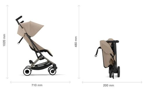 купить Детская коляска Cybex 524000259 Libelle, Almond Beige (pliabil ultracompact) в Кишинёве 