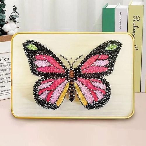 cumpără Set de creație New World DHACE28054 Set String Art 21x30 Fluture aprins în Chișinău 