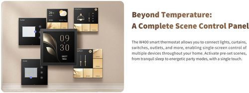 cumpără Termostat de cameră Aqara Intelligent Thermostat W400 Apple HomeKit, черный (ZNWKQ14LM) în Chișinău 