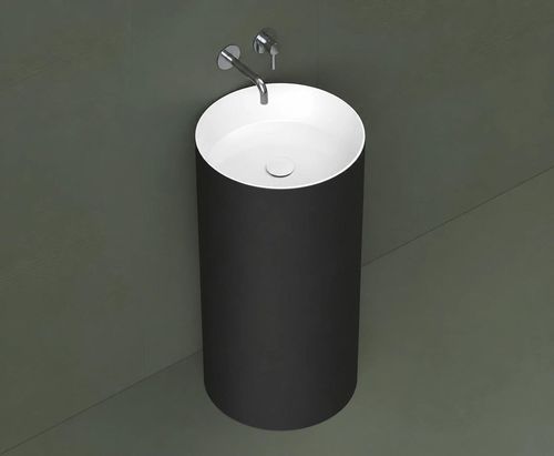 купить Раковина Dremex Gelcoat NOKE 431x865 White + Black Mat в Кишинёве 