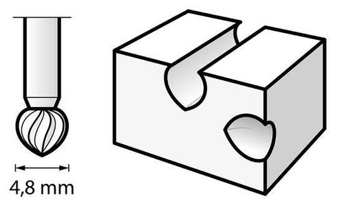 купить Набор головок, бит, насадок Dremel Гравировальный резак 192 Speed ​​4,8 мм 26150192JA в Кишинёве 