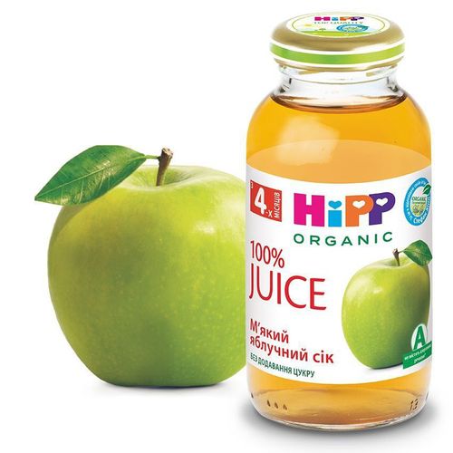 Suc HIPP de mere (4+ luni) 200 ml 