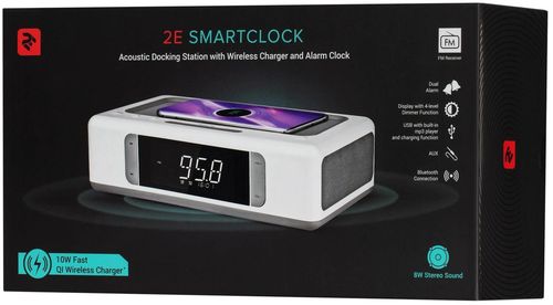 купить Часы-будильник 2E 2E-AS01QIWT SmartClock White в Кишинёве 