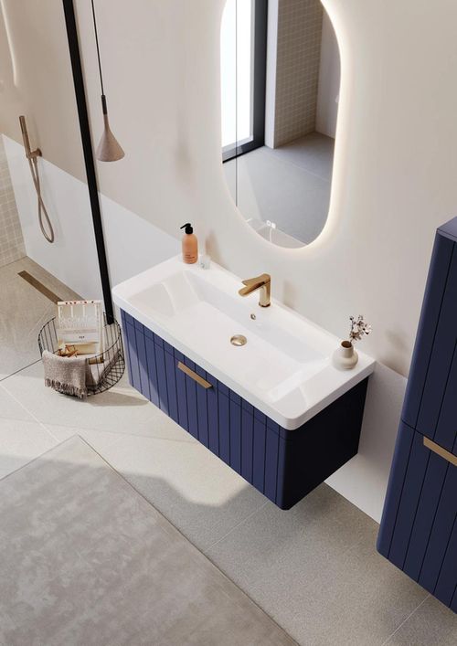 cumpără Dulap pentru lavoar Orka Procida 105 Mat Lacivert în Chișinău 