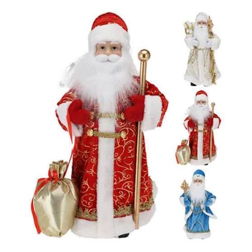 купить Новогодний декор Promstore 54271 Mos Craciun cu toiag si sac cu cadouri, 37cm в Кишинёве 