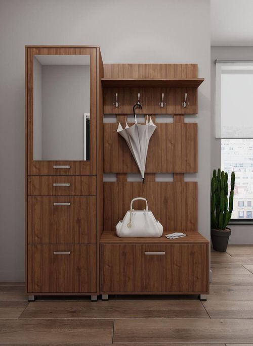 купить Вешалка для одежды Fabrik Home №10 Вешалка 900 орех каменный в Кишинёве 