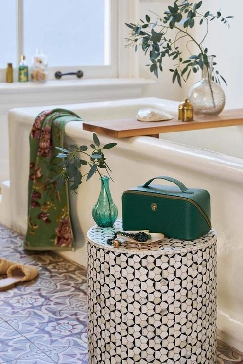 cumpără Geantă de toaletă/de cosmetice Pip Studio 51.274.289 Cyrille Cosmetic Bag Medium Green 23.5x10.5x11cm Green în Chișinău 