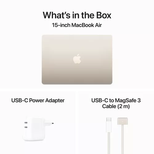 cumpără Laptop Apple MacBook Air 15.0 M3 8c/10g 512GB Starlight MRYT3 în Chișinău 