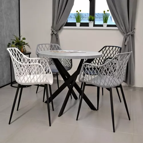 купить Стул Deco SL-7019 Black+Black Legs в Кишинёве 