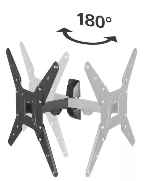 купить Крепление настенное для TV Hama 118102 Fullmotion TV Wall Bracket, 165 cm (65), black в Кишинёве 