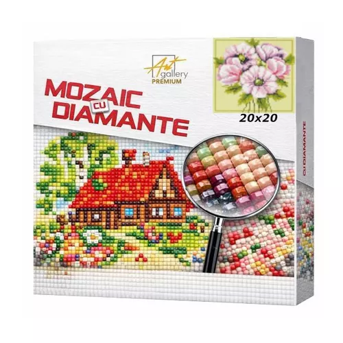 купить Картина по номерам Art Gallery BJ791 Mozaic cu diamante 20x20cm Violete delicate в Кишинёве 