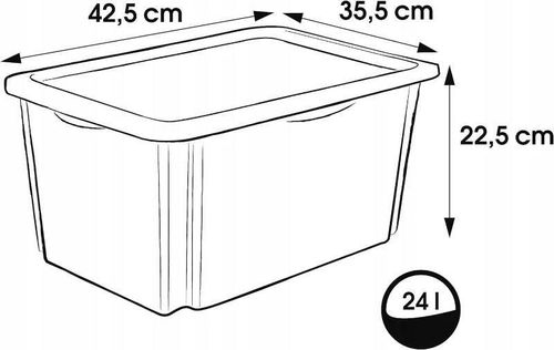 cumpără Cutie depozitare Keeeper Mickey Mouse Cloudy Blue (12237684) 24L для игрушек în Chișinău 