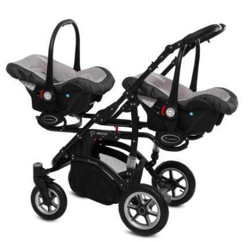 купить Детская коляска Babyactive Twinni 3в1 Silver в Кишинёве 