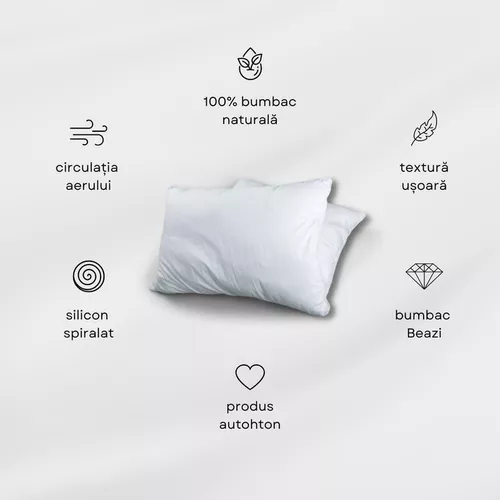 купить Домашний текстиль Cottony Perna 50x50 Bumbac Alb 140(PF) в Кишинёве 