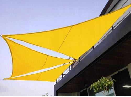 cumpără Umbră pentru grădină Jumi OM-631465 Pinza de umbra triunghiulara (galben) 3.6x3.6x3.6m în Chișinău 